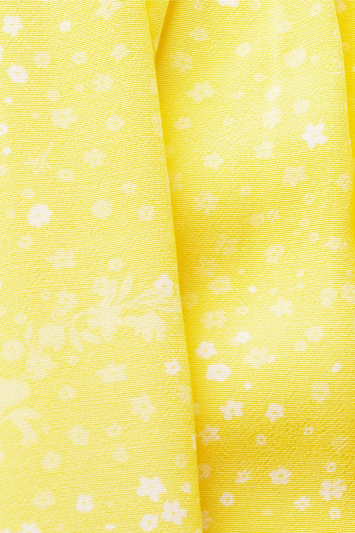 ‌繫帶短袖女裝恤衫, 淺黃色, detail-asia image number 5