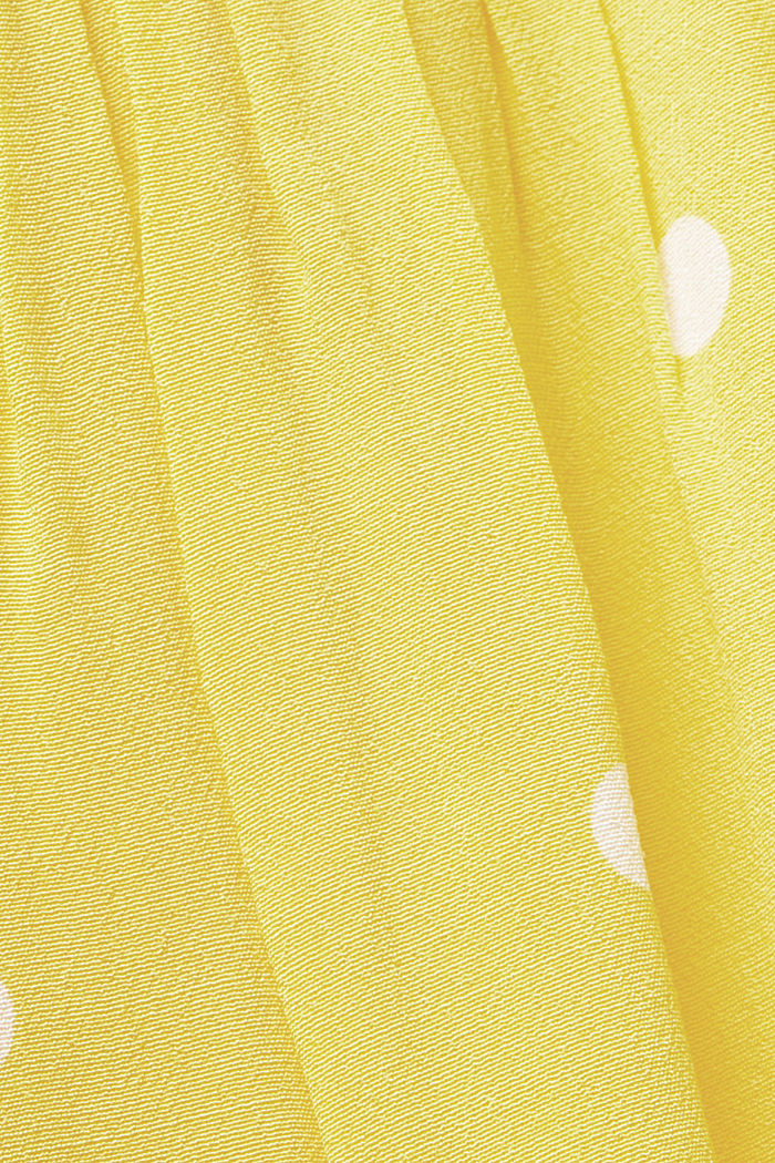 印花短袖女裝恤衫, 淺黃色, detail-asia image number 5