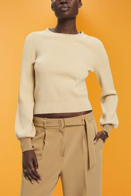 Crewneck colour block jumper