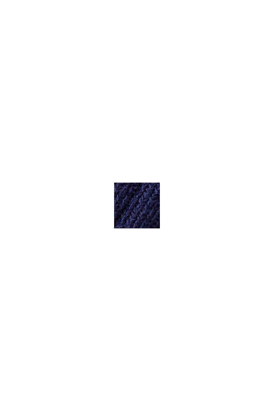 Crewneck colour block jumper, DARK BLUE, swatch