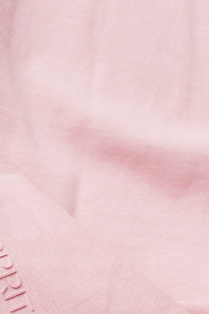 刺繡心形圖案有機棉T恤, 粉紅色, detail-asia image number 5