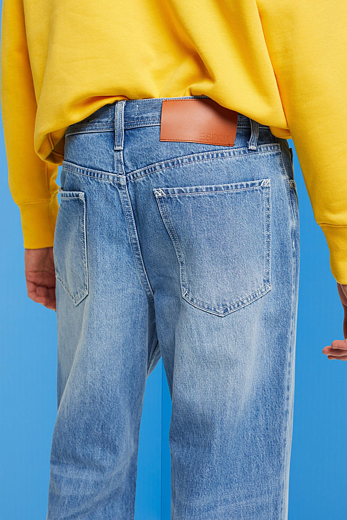 Straight wide-legged jeans, BLUE LIGHT WASHED, detail-asia image number 2