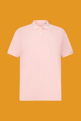 石洗效果棉質網眼布POLO衫