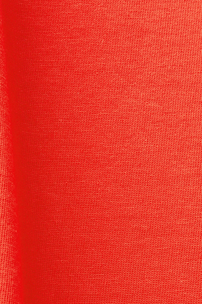 「LOVE」字樣幾何印花有機棉T恤, 橙紅色, detail-asia image number 5