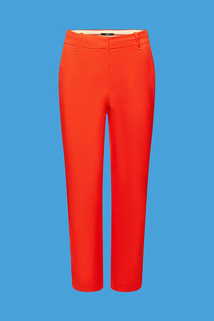 High-rise slim fit trousers, ORANGE RED, detail-asia image number 5