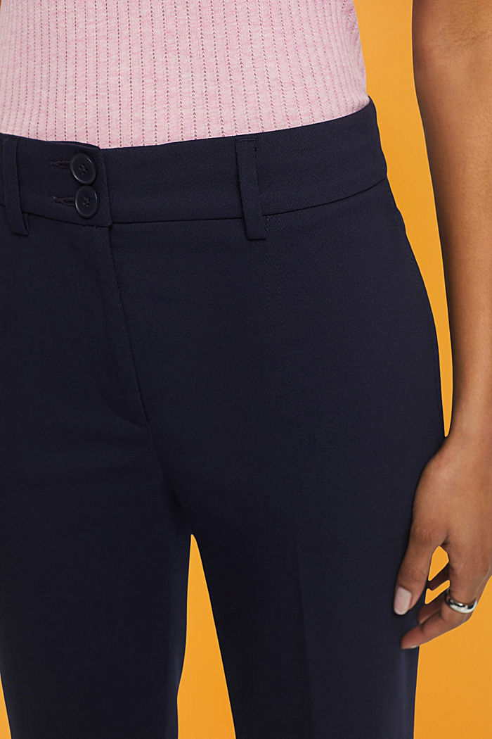 Cropped twill trousers, NAVY, detail-asia image number 2