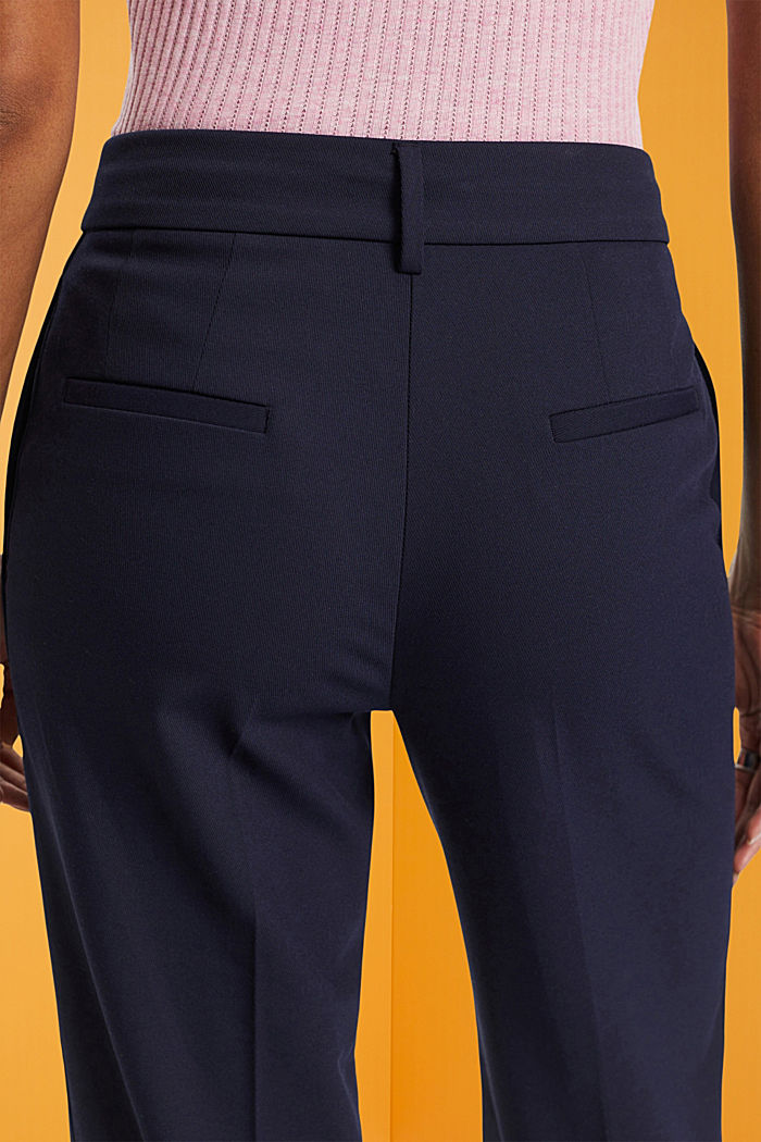 Cropped twill trousers, NAVY, detail-asia image number 4