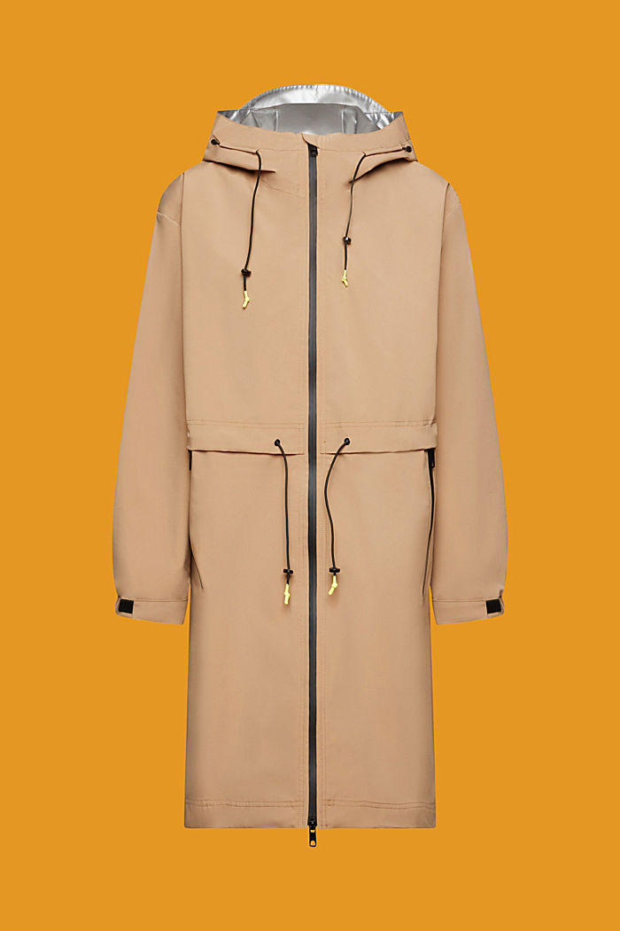 Rain coat with drawstring hood, CAMEL, detail-asia image number 7