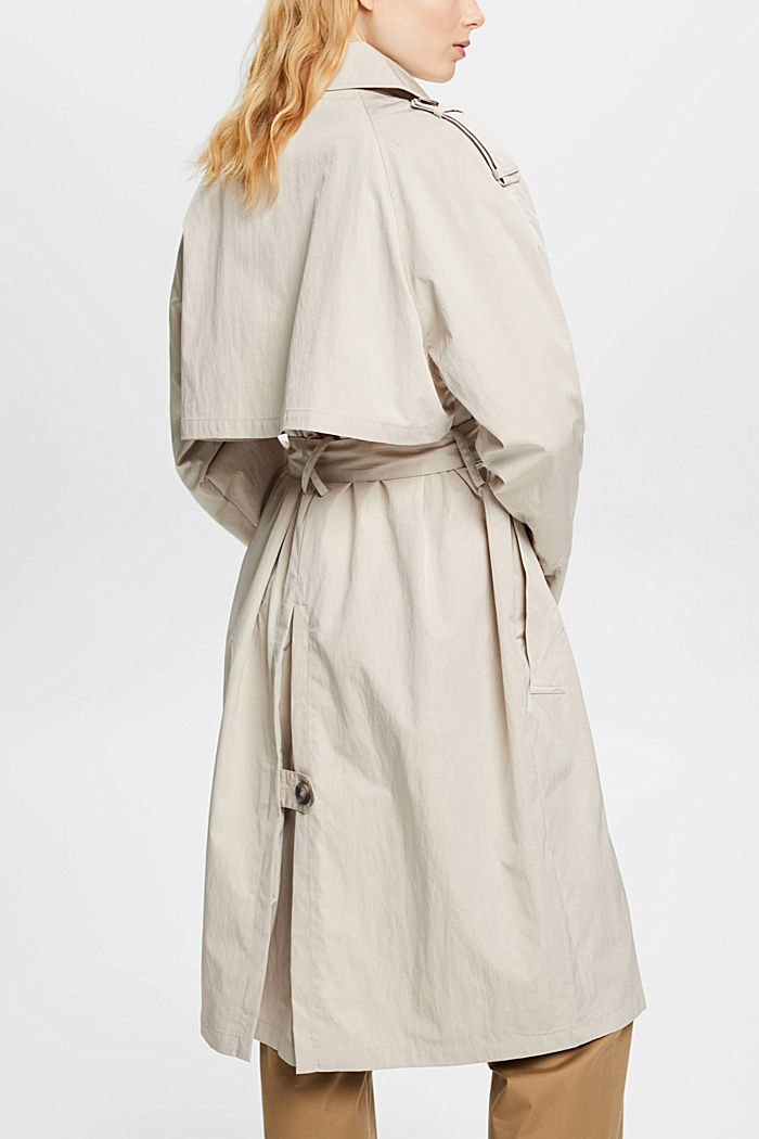 Double-breasted trench coat, LIGHT TAUPE, detail-asia image number 3