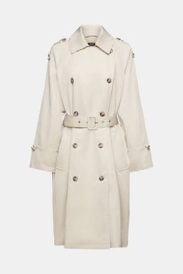 Double-breasted trench coat