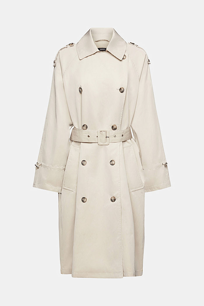 Double-breasted trench coat, LIGHT TAUPE, detail-asia image number 5