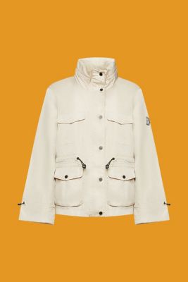 Recycled: rain jacket with a hood