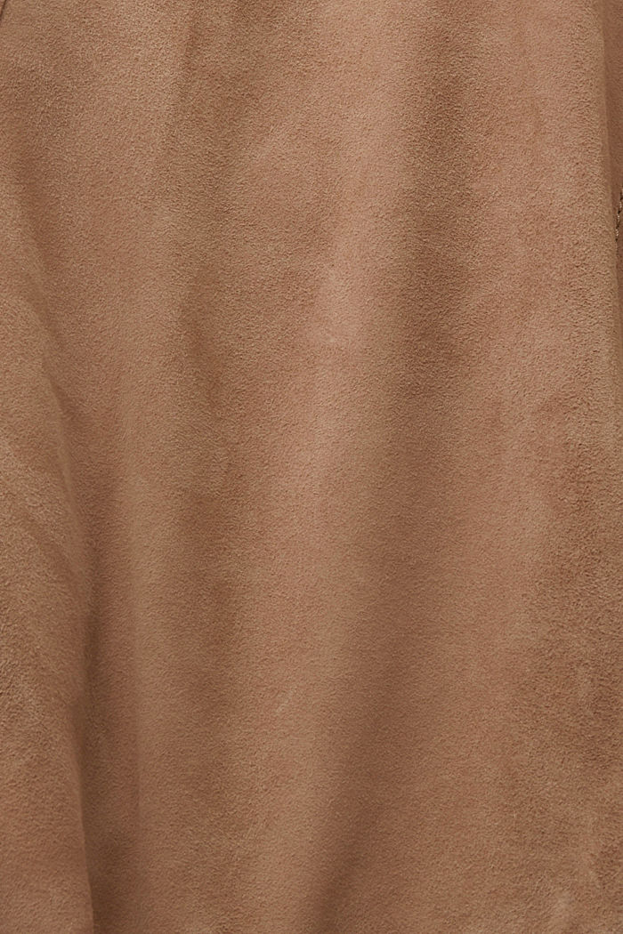 Suede leather jacket, TAUPE, detail-asia image number 4