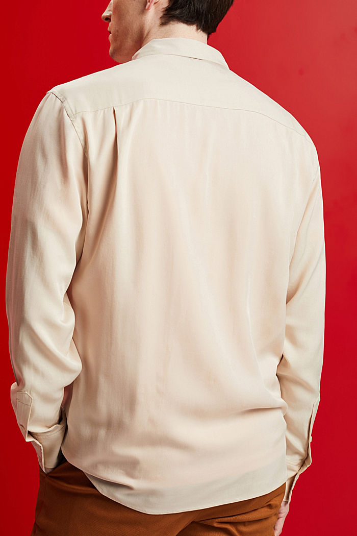 ‌流暢順滑的萊賽爾恤衫, 淺灰褐色, detail-asia image number 3