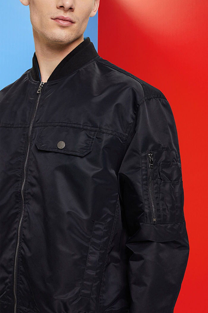 봄버 재킷, BLACK, detail-asia image number 2