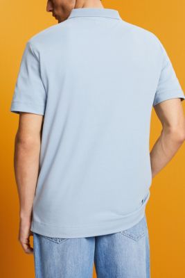 Pima cotton polo shirt, LIGHT BLUE LAVENDER, detail-asia image number 3