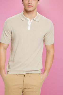 Blended TENCEL and sustainable cotton polo shirt