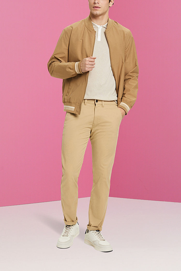 混紡TENCEL及再生棉質POLO衫, 淺灰褐色, detail-asia image number 1