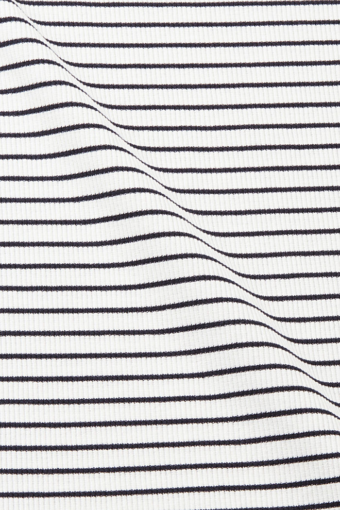 Ribbed and striped T-shirt, NAVY, detail-asia image number 5