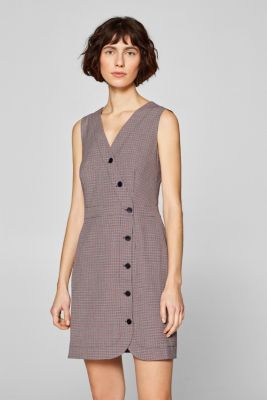 edc Sleeveless  dress  with a houndstooth check pattern  at 