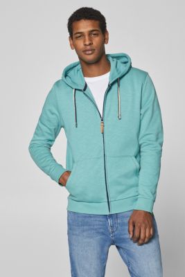 Esprit - Hoodie with a slub texture, 100% cotton at our Online Shop