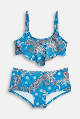 bright blue bikini set