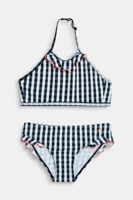 Esprit Bikini met hooggesloten top en vichyruiten kopen in de online shop