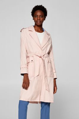Esprit Modern trench coat with a light coating at our Online Shop