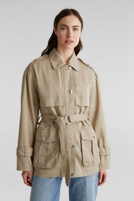 Esprit - Lyocell blend utility jacket at our Online Shop
