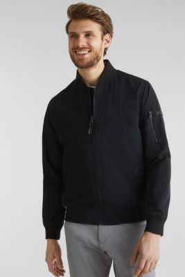 Esprit Bomber jacket with ribbed cuffs and hem at our Online Shop