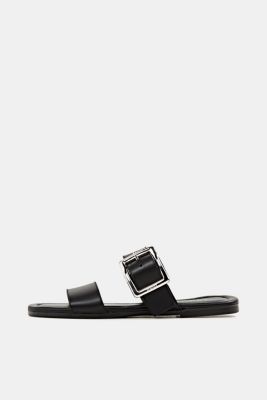 esprit black flip flops