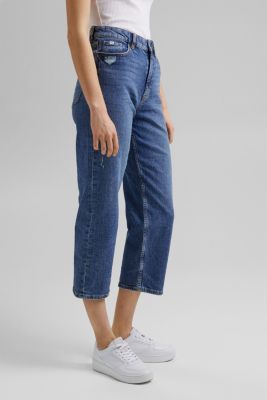 Enkellange jeans met rechte pijpen