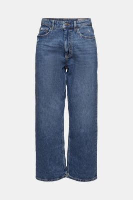Enkellange jeans met rechte pijpen