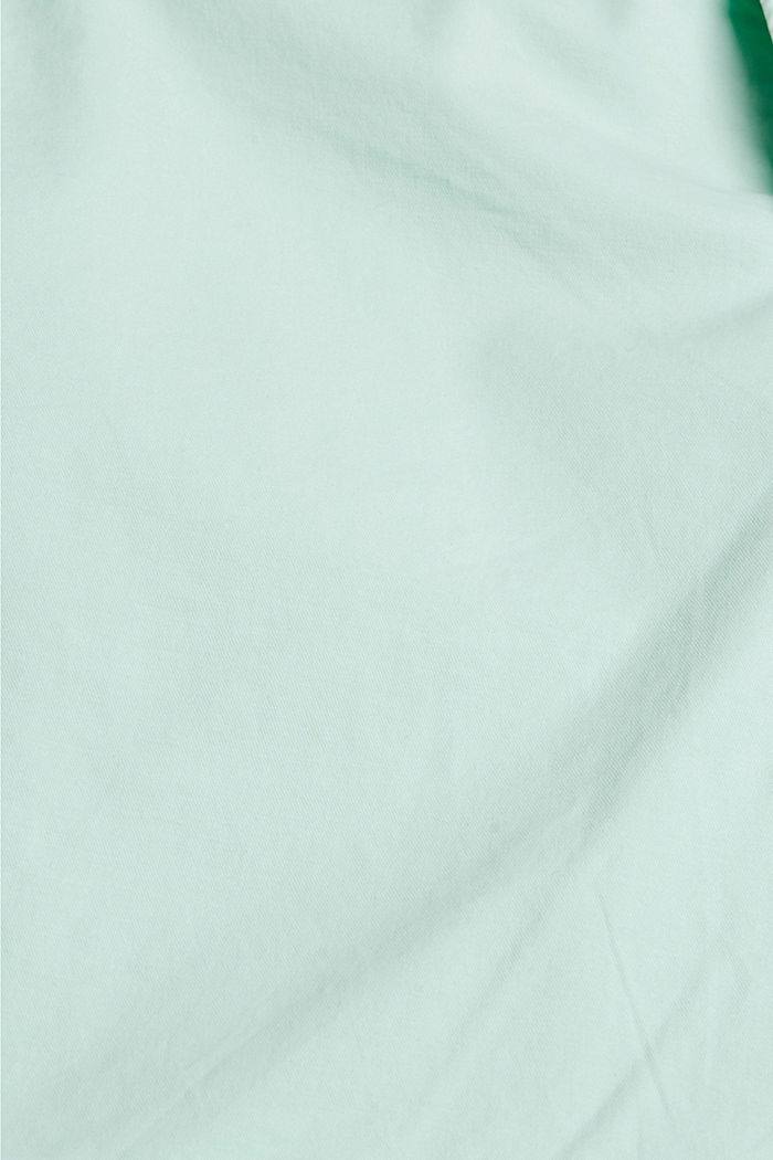 Chino shorts made of organic cotton, PASTEL GREEN, detail image number 4