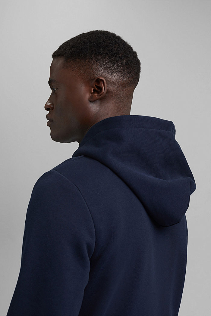 Recycled: hoodie containing organic cotton, NAVY, detail image number 6