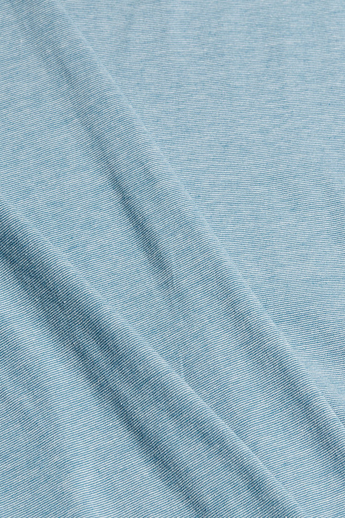 Layer-Jersey-Shirt, 100% Bio-Baumwolle, PETROL BLUE, detail image number 4