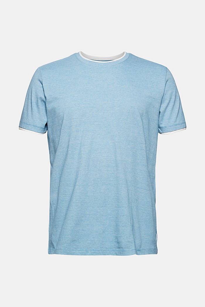 Layer-Jersey-Shirt, 100% Bio-Baumwolle, PETROL BLUE, overview