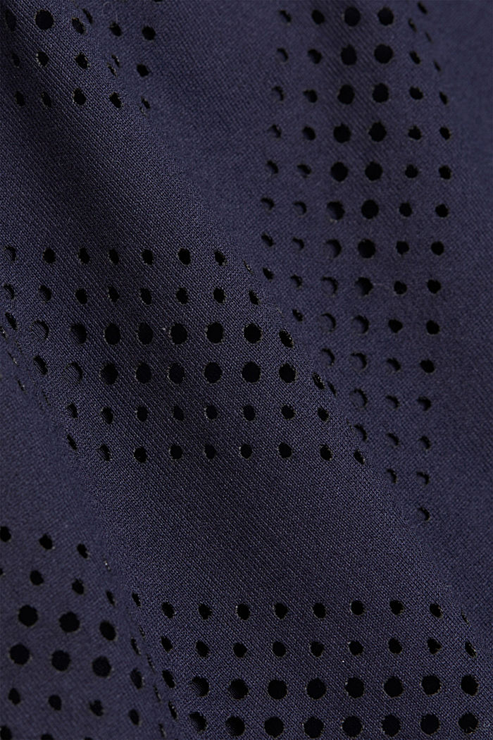 Gerecycled: double layered short, E-DRY, NAVY, detail image number 4
