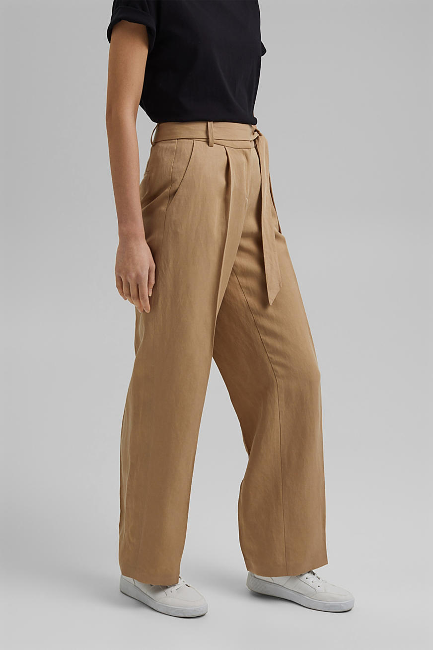 Newport News Linen high-waisted Pants