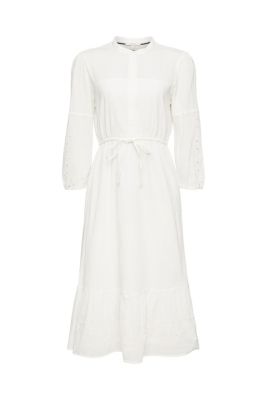 ESPRIT Robe longueur midi, 100 % coton