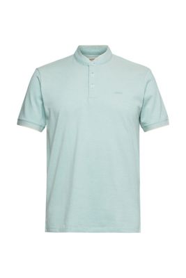 ESPRIT Polo en maille piquée à col Mao