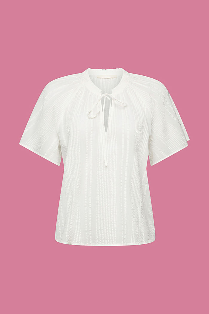 純棉女裝恤衫, 白色, detail-asia image number 6
