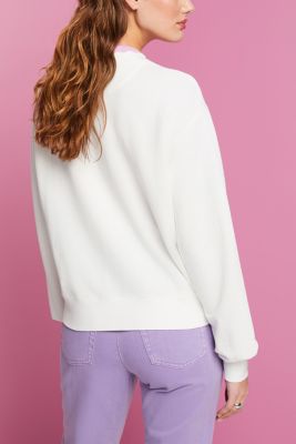 Sweatshirt with embroidery, OFF WHITE, detail-asia image number 3