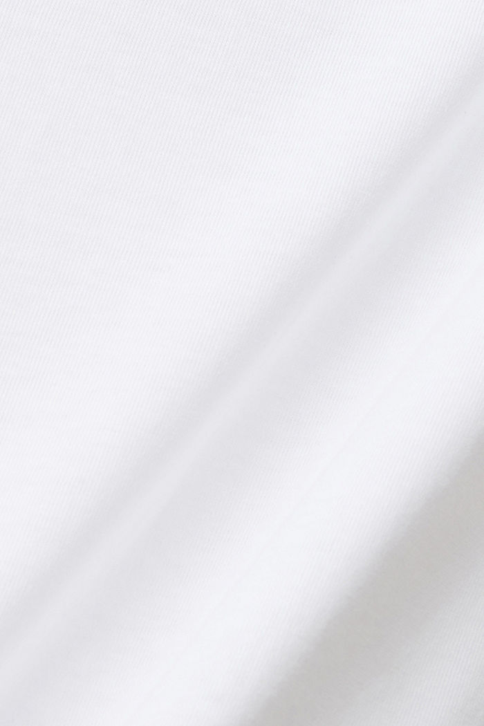 프린트가 있는 코튼 티셔츠, WHITE, detail-asia image number 4