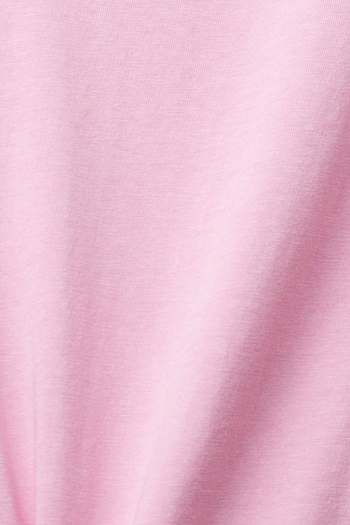 棉質V領T恤, 淡紫色, detail-asia image number 4