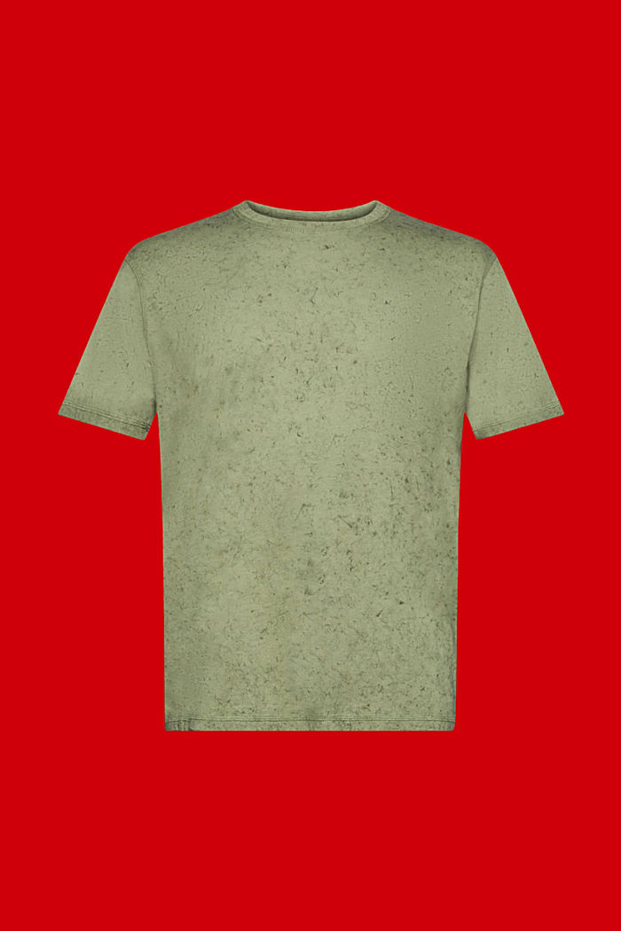 Washed-effect T-shirt, LIGHT KHAKI, detail-asia image number 6