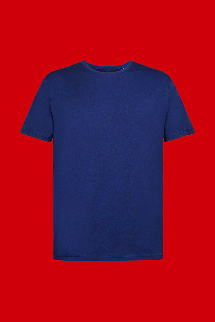 水洗效果T恤, 深藍色, detail-asia image number 5