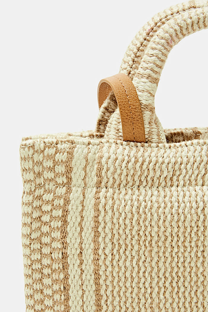 Orlane small shopper bag with jute, LIGHT BEIGE, detail-asia image number 1