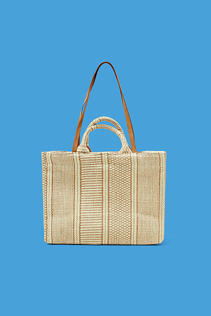 Shopper bag with jute, LIGHT BEIGE, detail-asia image number 0