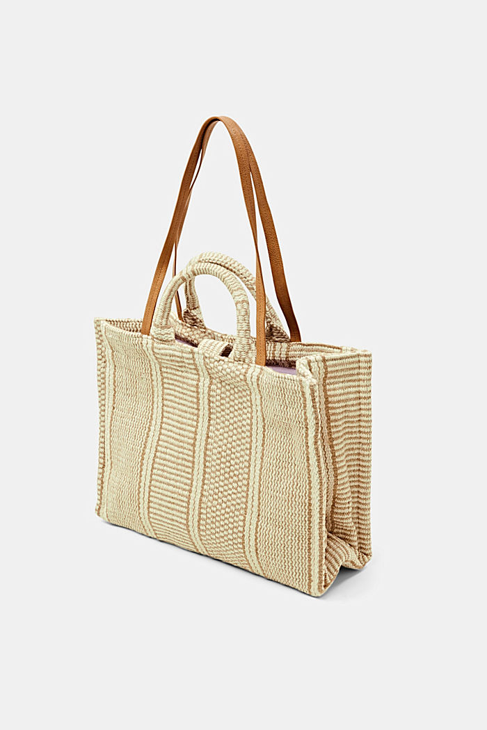 Shopper bag with jute, LIGHT BEIGE, detail-asia image number 2